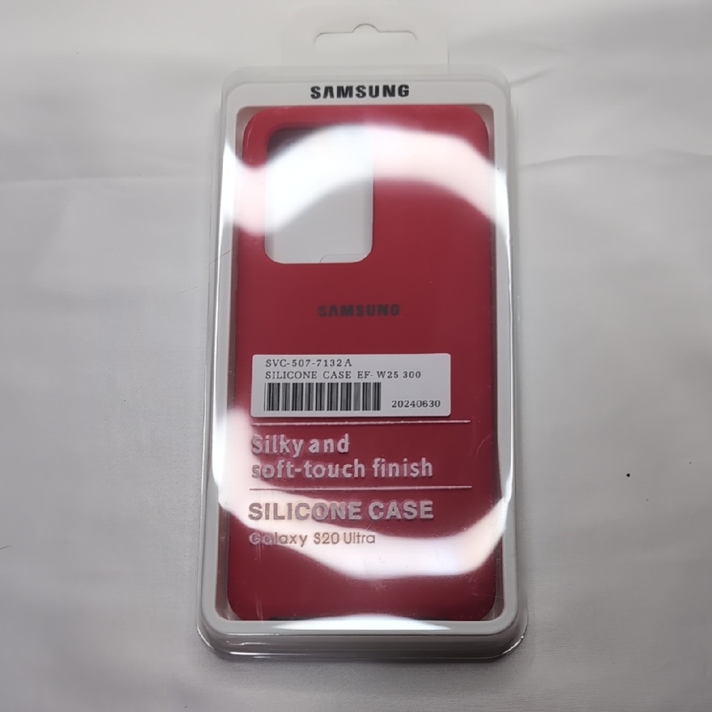 Samsung Galaxy S20 Ultra Silicone Case - Vibrant Red